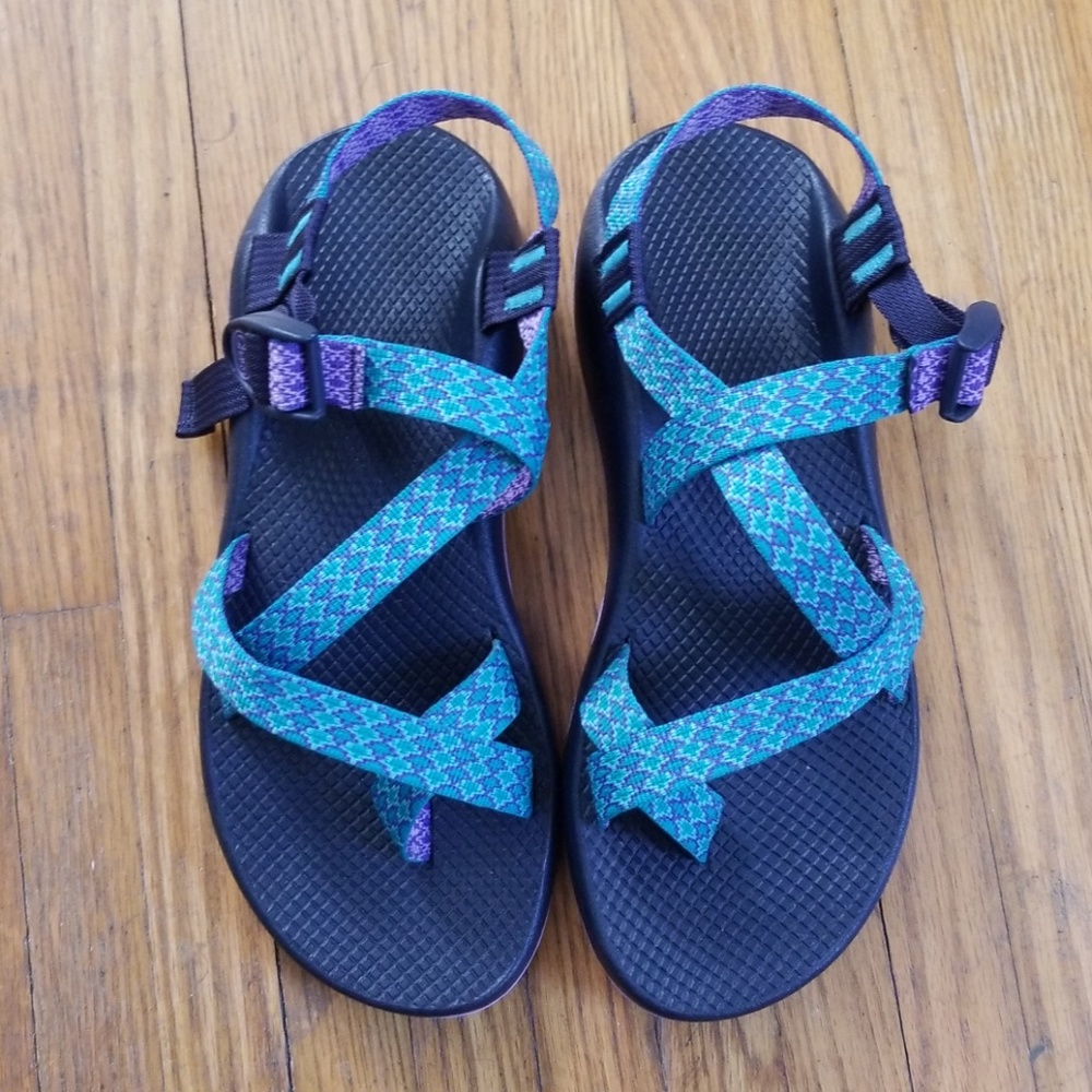 Chaco Sandals - Navy Purple Teal